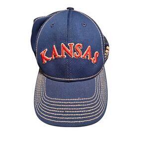 Kansas Jayhawks flex fit, one size hat, used.
